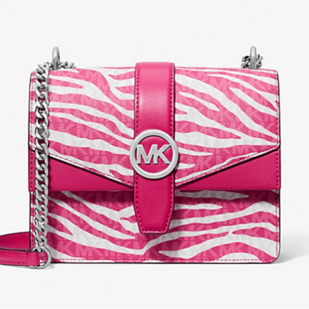 Dragonfruit
Michael Kors Greenwich Small Animal Print
Logo Crossbody - Picture 2 of 8